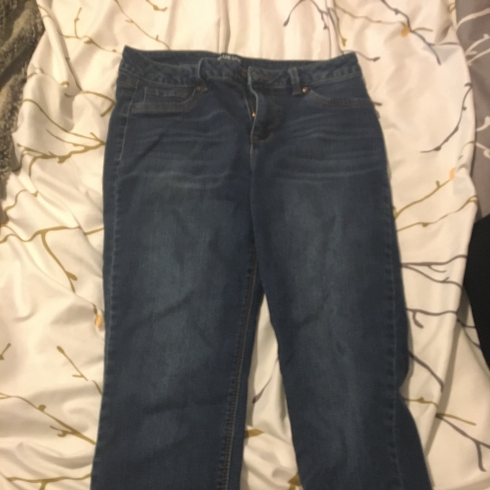 Blue spice skinny jeans